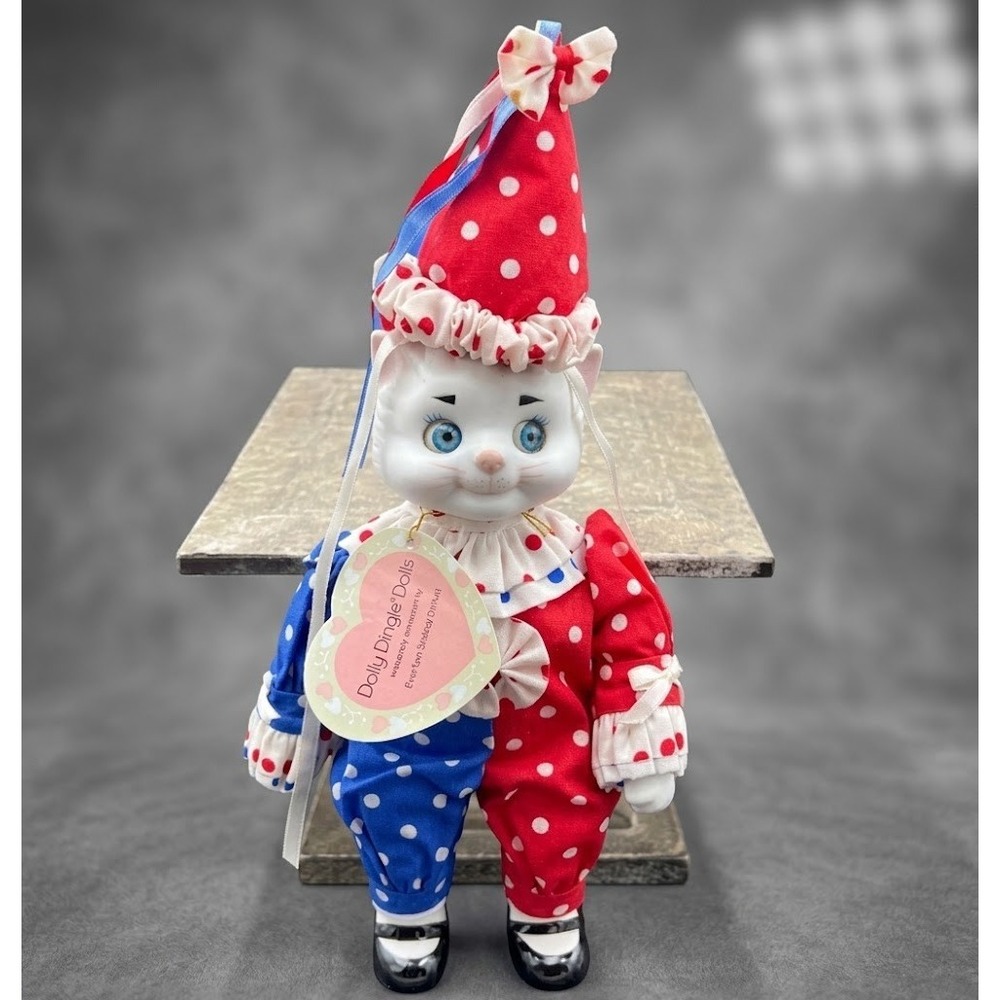 Cat Clown Dolly Dingle Dolls Goebel Bette Ball Musical Porcelain Limited Vintage